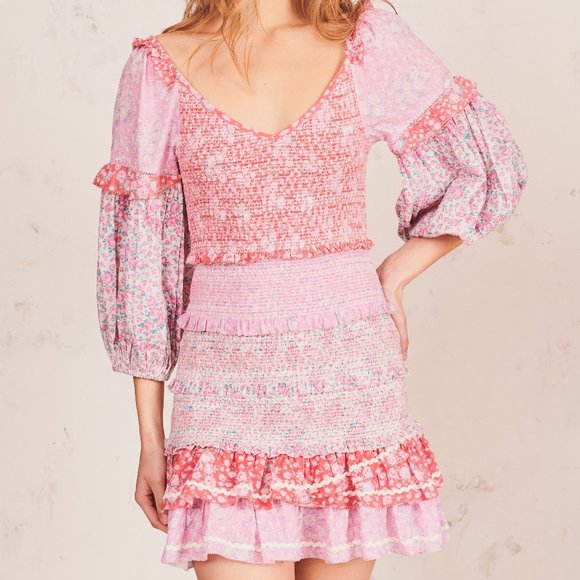 Loveshackfancy Ensley Mini Dress pink - Picture 5 of 17